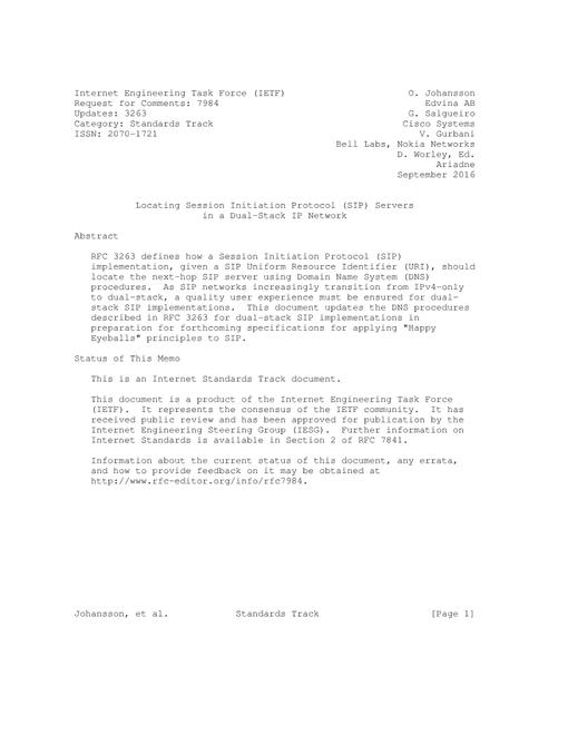 IETF RFC 7984