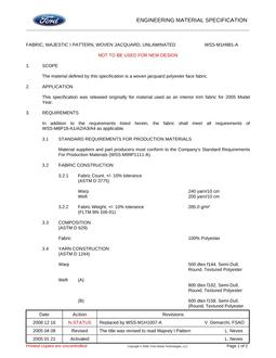 FORD WSS-M1H981-A