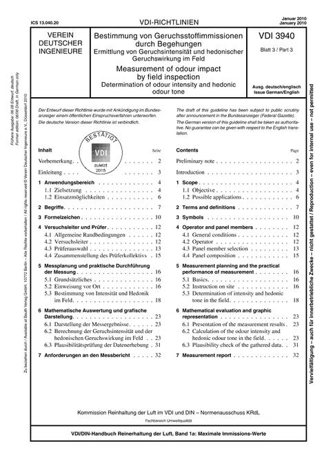 VDI VDI 3940 BLATT 3