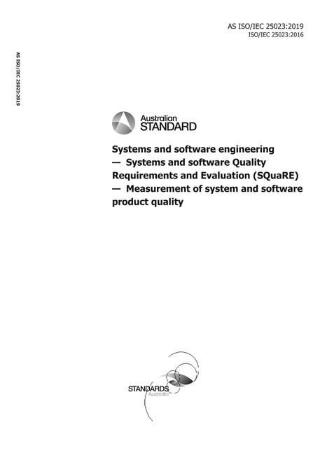 AS ISO/IEC 25023:2019