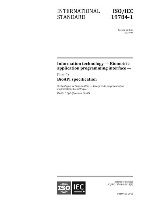 ISO/IEC 19784-1:2018
