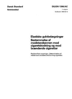 DANSK DS/EN 1399