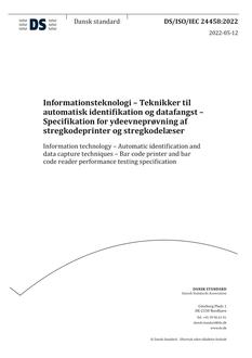 DANSK DS/ISO/IEC 24458