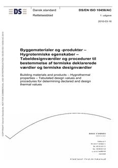 DANSK DS/EN ISO 10456