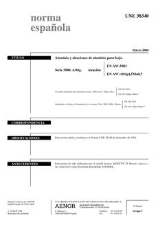 AENOR UNE 38340