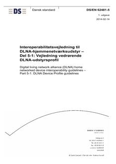 DANSK DS/EN 62481-5