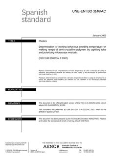 AENOR UNE-EN ISO 3146