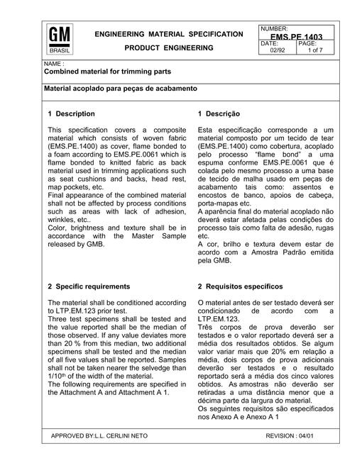 GMSA EMS.PE.1403