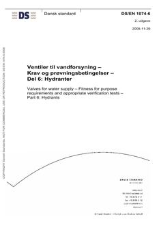 DANSK DS/EN 1074-6