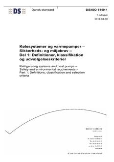DANSK DS/ISO 5149-1