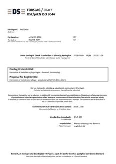DANSK DSF/PREN ISO 8044