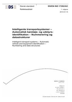 DANSK DS/EN ISO 17262