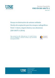 AENOR UNE-EN ISO 10675-1
