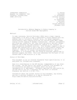 IETF RFC 7422