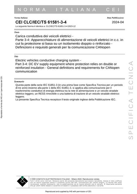 CEI CLC/IEC/TS 61581-3-4