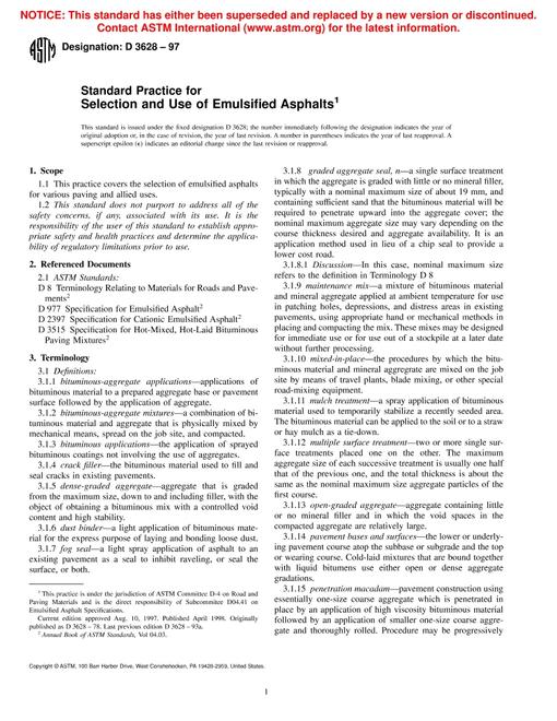 ASTM D3628-97