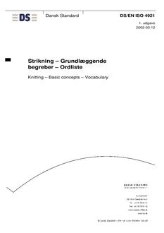 DANSK DS/EN ISO 4921