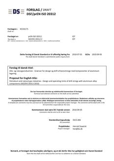 DANSK DSF/PREN ISO 20312