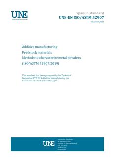 AENOR UNE-EN ISO/ASTM 52907