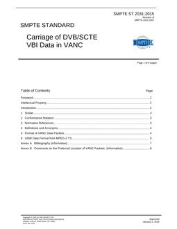 SMPTE ST 2031