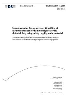 DANSK DS/EN IEC 55015