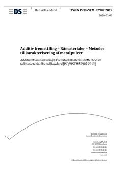 DANSK DS/EN ISO/ASTM 52907