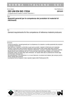 CEI UNI EN ISO 17034
