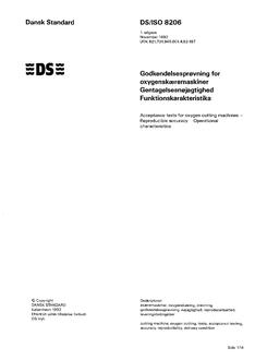 DANSK DS/ISO 8206