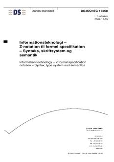 DANSK DS/ISO/IEC 13568