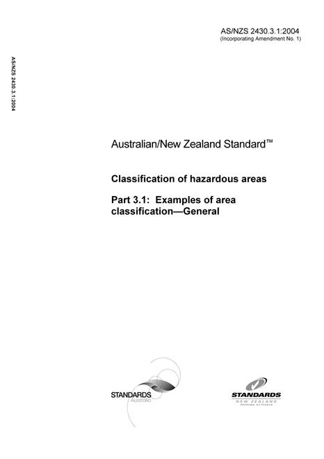 AS/NZS 2430.3.1:2004