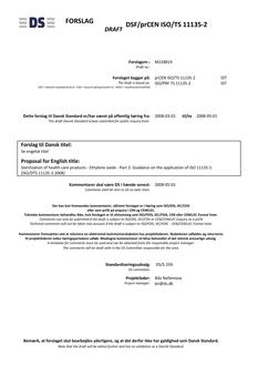 DANSK DS/CEN ISO/TS 11135-2