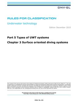 DNV DNVGL-RU-UWT PART 5 CHAPTER 3