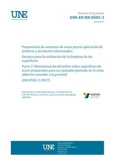 AENOR UNE-EN ISO 8502-3