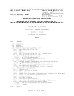 NAVY UFGS-01 33 29
