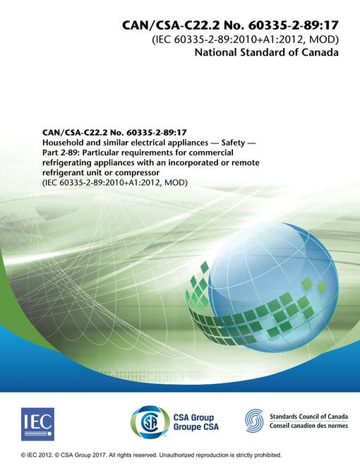 CAN/CSA C22.2 NO. 60335-2-89:17