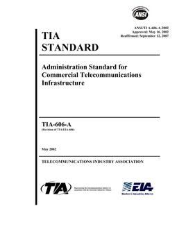TIA ANSI/TIA-606-A