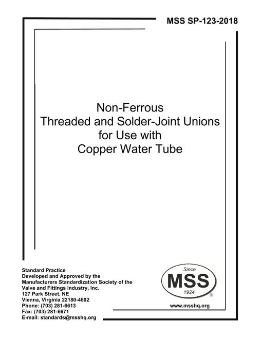 MSS SP-123-2018
