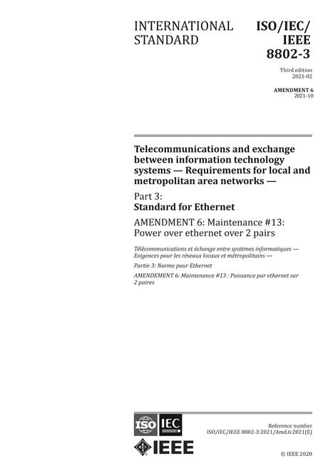 ISO/IEC/IEEE 8802-3:2021/Amd6:2021