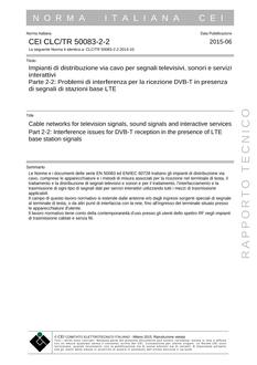 CEI CLC/TR 50083-2-2