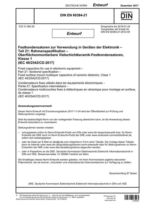 DIN EN 60384-21 - DRAFT