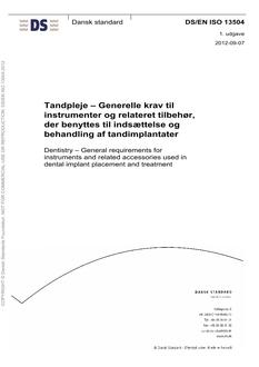 DANSK DS/EN ISO 13504