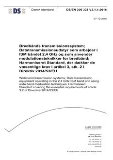 DANSK DS/EN 300 328 V2.1.1