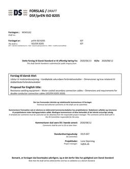 DANSK DSF/PREN ISO 8205