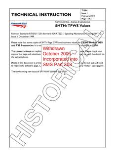 NR TI 004 ISSUE 1