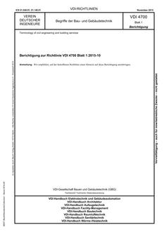 VDI VDI 4700 BLATT 1