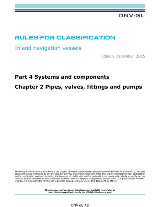 DNV DNVGL-RU-INV PART 4 CHAPTER 2