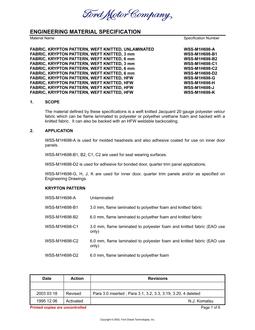 FORD WSS-M1H698-A