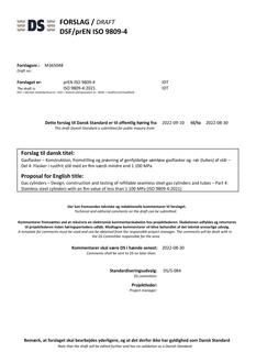 DANSK DSF/PREN ISO 9809-4