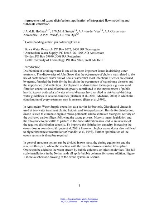 AWWA WQTC62378