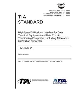 TIA ANSI/TIA-530-A
